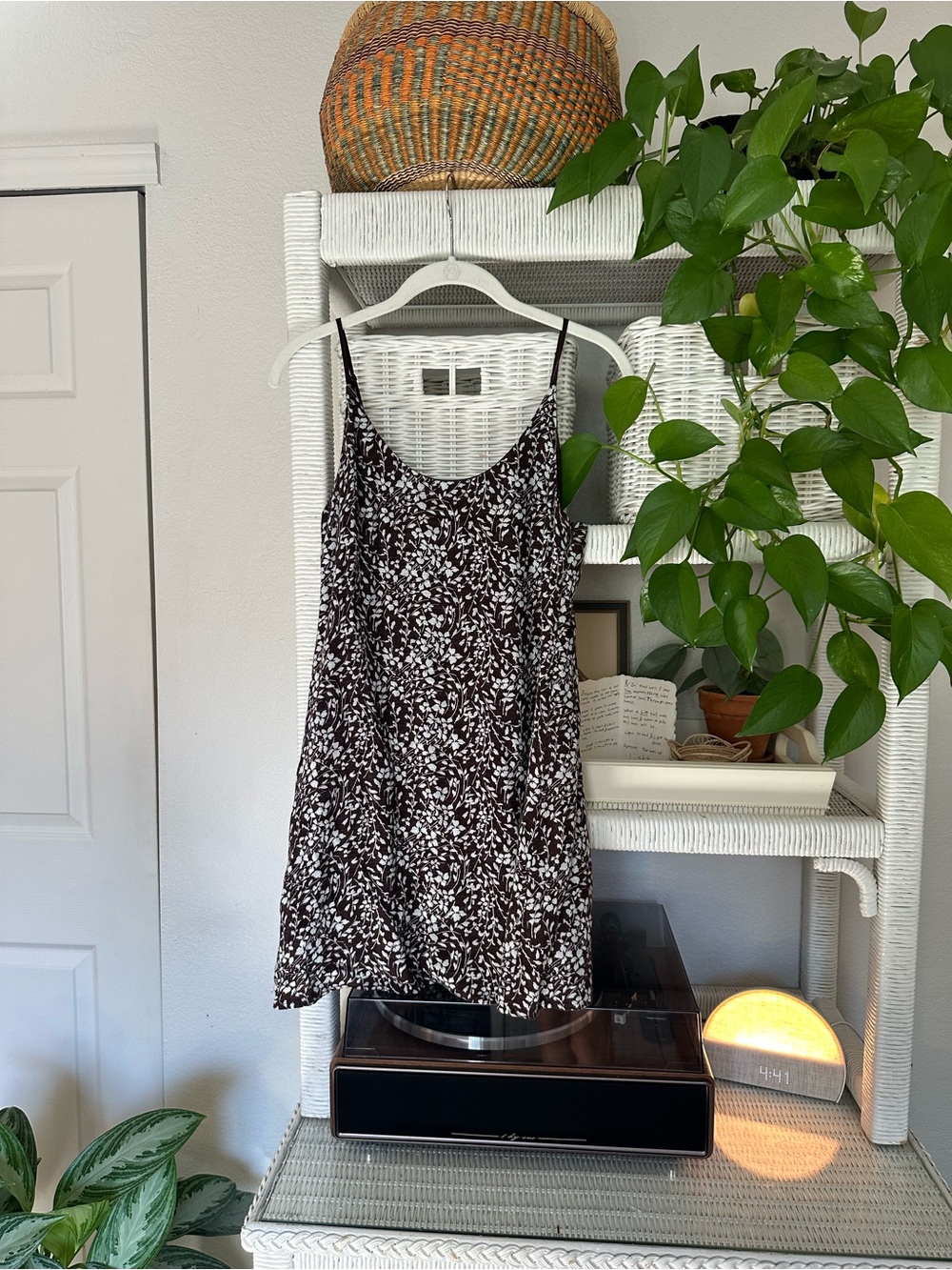 Kimchi Blue Brown Floral Slip Dress